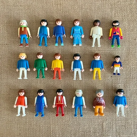 Lot de 2 figurines vintage Playmobil 1974 Geobra - Jeux & Jouets
